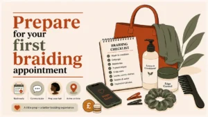 How to prepare for your first braiding appointment